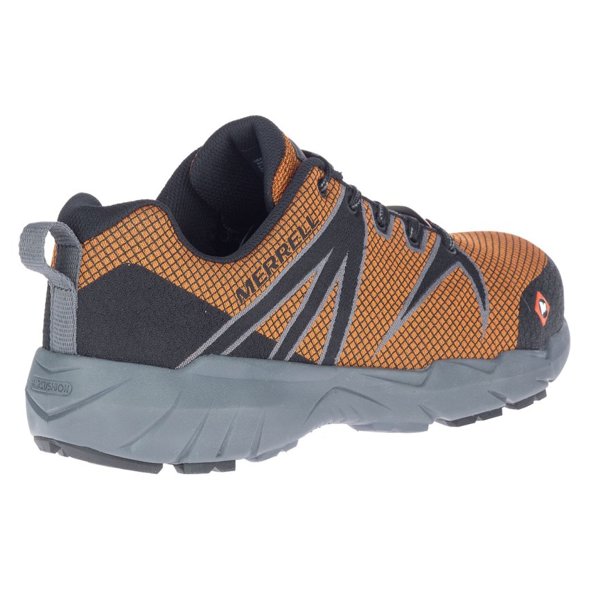 Chaussure de Securite Merrell Fullbench 55 Alloy Toe Orange Homme | M.H.FEJJ